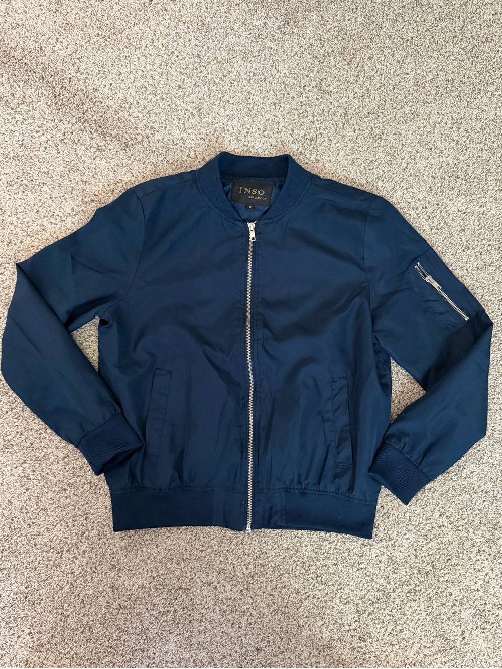 INSO Navy Women's Bomber Jacket